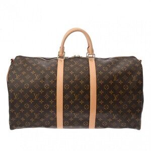 Louis Vuitton Monogram Keepall Bandouliere Brown Canvas Boston Bag